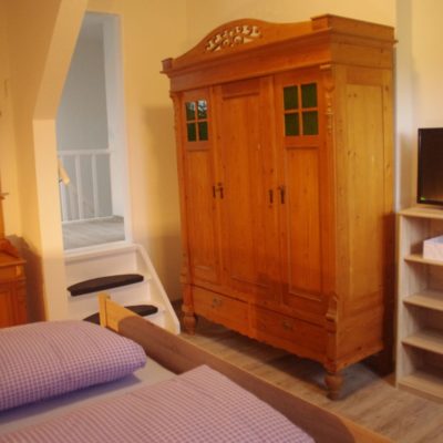 Schlafzimmer mit Bad